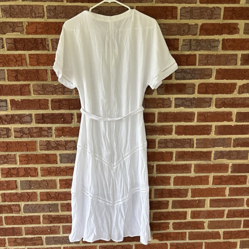 Lucky Brand Women's Lace Tiered Maxi Dress White XS Resort Original Price $99 - Picture 5 of 9